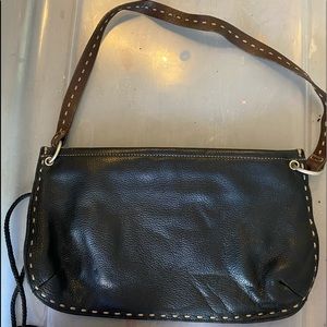 Black and brown pocketbook